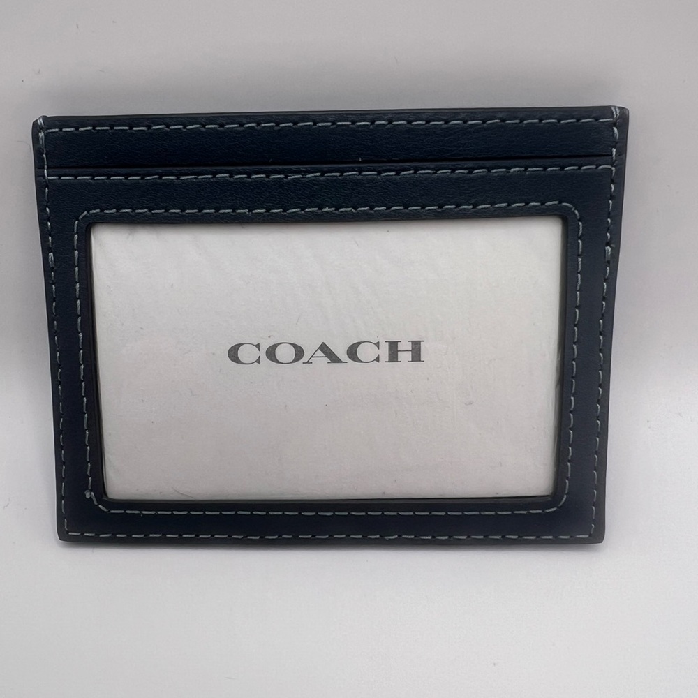 NWT Coach Slim ID Card Case in Regenerative Cotton With Quilting - Picture 15 of 15